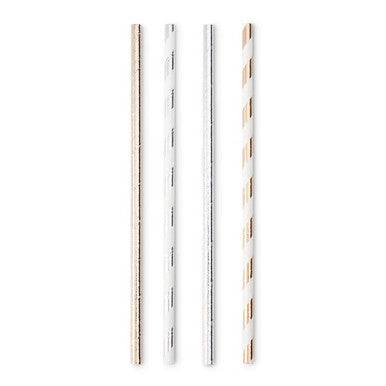 RSVP International Metallic Paper Straws - 100 CT - YesWellness.com