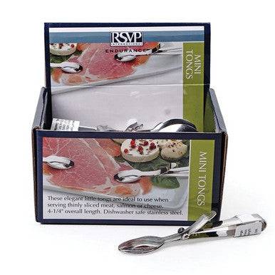 RSVP International Mini Tongs - 24 Pc CDU - YesWellness.com