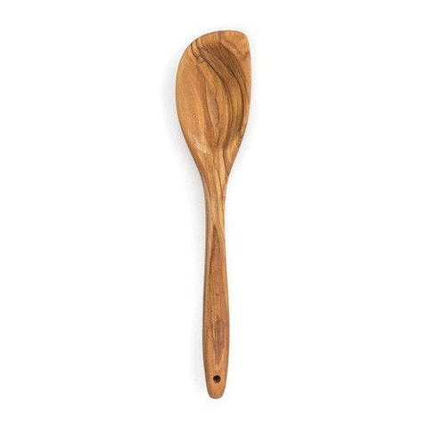RSVP International Olive Wood Curved Spoon - YesWellness.com