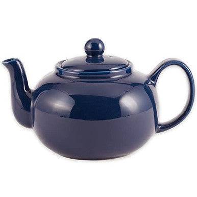 RSVP International Stoneware Teapot - Blue - YesWellness.com