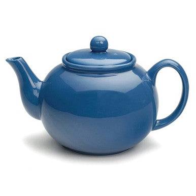 RSVP International Stoneware Teapot - Light Blue - YesWellness.com