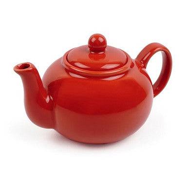 RSVP International Stoneware Teapot - Red - YesWellness.com