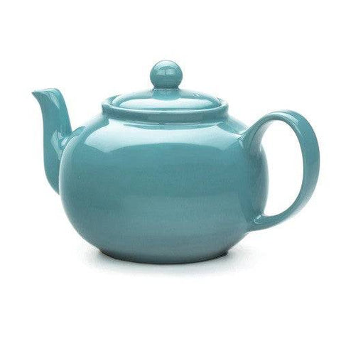 RSVP International Stoneware Teapot - Turquoise - YesWellness.com