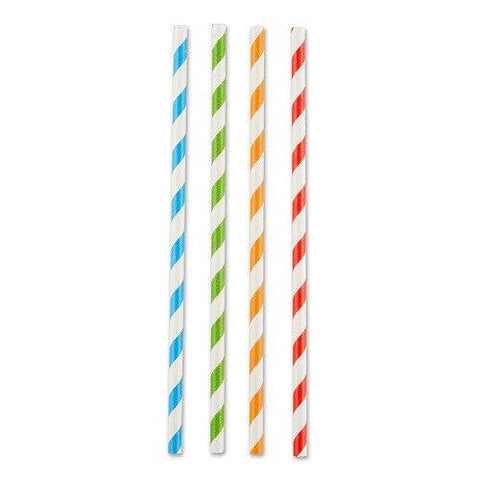 RSVP International Striped Paper Straws - 100 CT - YesWellness.com