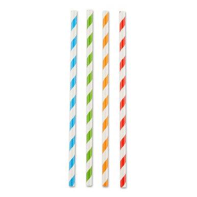 RSVP International Striped Paper Straws - 100 CT - YesWellness.com