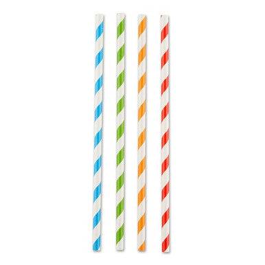 RSVP International Striped Paper Straws - 100 CT - YesWellness.com