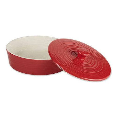 RSVP International Tortilla Warmer - 8In - Stoneware - Red - YesWellness.com