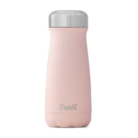 S'well Bottle Stone Collection Stainless Steel Traveler Pink Topaz - YesWellness.com