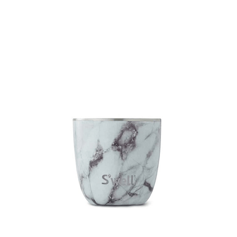 S'well Bottle Tumbler Collection Stainless Steel Insulated Cup White Marble - YesWellness.com
