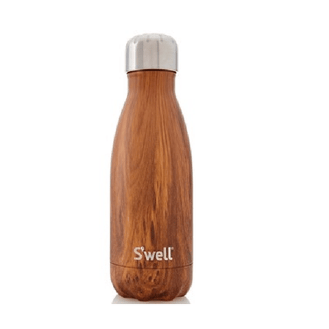 S'well Bottle Wood Collection Stainless Steel Water Bottle Teakwood - YesWellness.com
