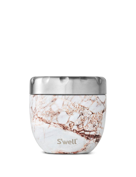 S'well Eats Stainless Steel Thermal Container Calacatta Gold 21.5 oz - YesWellness.com