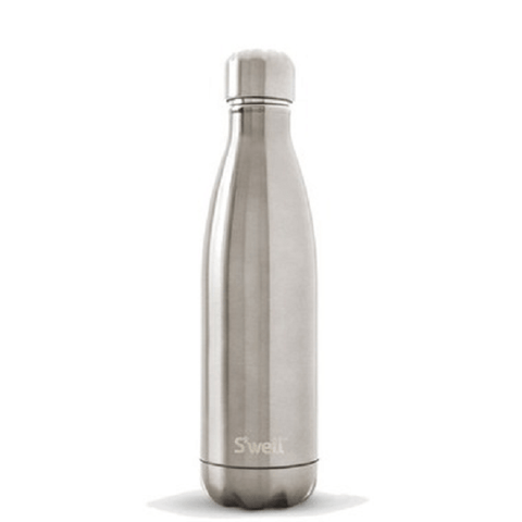 S'well Shimmer Collection Stainless Steel Water Bottle Silver Lining 17oz - YesWellness.com