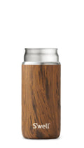 S'well Stainless Steel Chiller Slim Bottles Teakwood 12oz - YesWellness.com