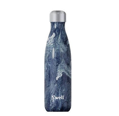 S'well Stainless Water Bottle Azurite Marble 17 oz - YesWellness.com