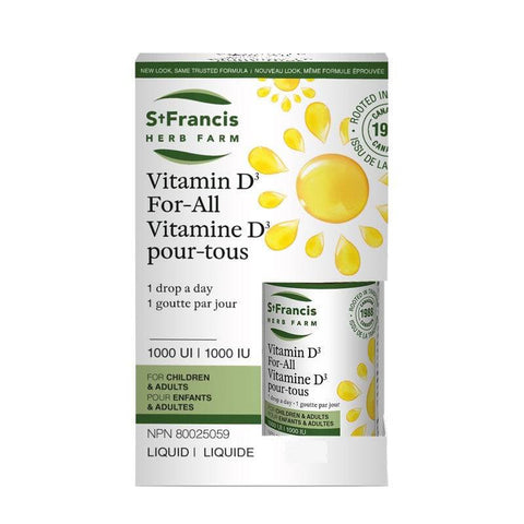 Sample St. Francis Herb Farm Vitamin D for All 1000 IU Liquid 15mL
