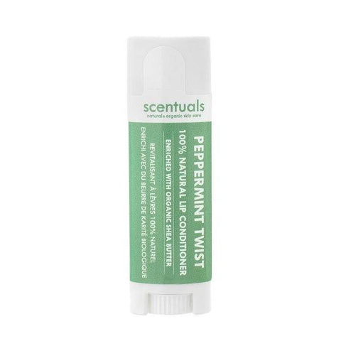 Scentuals 100% Natural Lip Conditioner Peppermint Twist - YesWellness.com