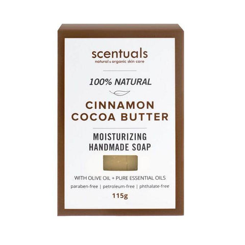Scentuals 100% Natural Moisturizing Handmade Soap Cinnamon Cocoa Butter 115g - YesWellness.com