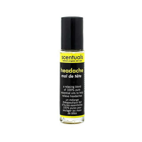 Scentuals 100% Pure Essential Oil Headache Aromatherapy Roll On - YesWellness.com