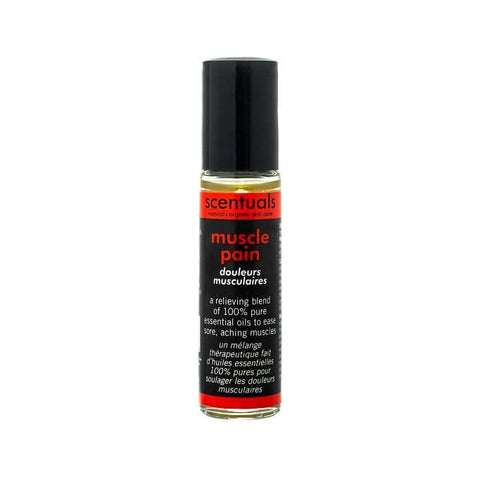 Scentuals 100% Pure Essential Oil Muscle Pain Aromatherapy Roll On - YesWellness.com