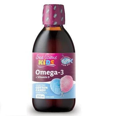 Sea-Licious Kids Omega 3 With Vitamin D3 - Cotton Candy - YesWellness.com
