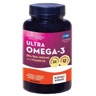 Sea-Licious Ultra Omega-3 + Vitamin D3 Softgels - YesWellness.com