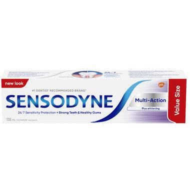 Sensodyne Multi-Action Plus Whitening Toothpaste 135ML - YesWellness.com