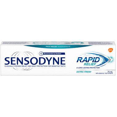 Sensodyne Rapid Relief Extra Fresh Toothpaste 75ML - YesWellness.com