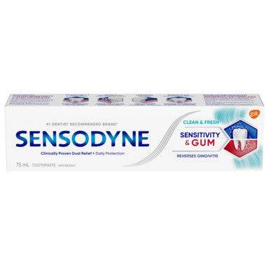 Sensodyne Sensitivity Gum Clean and Fresh Toothpaste 75ML - YesWellness.com