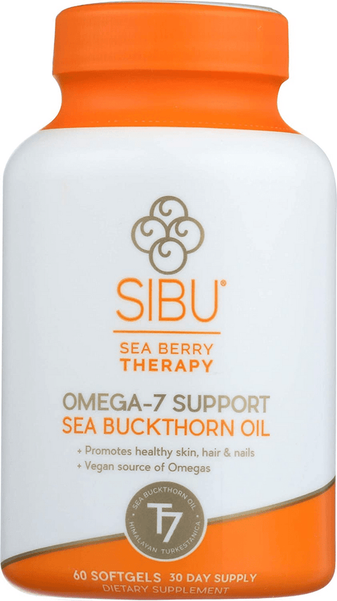 Expires May 2026 Clearance SIBU Sea Berry Therapy Omega-7 Support Sea Buckthorn Oil 60 Softgels