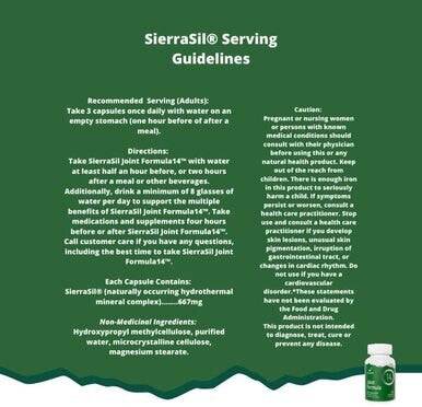 SierraSil Joint Formula 14 - YesWellness.com