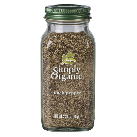 Simply Organic Black Pepper 65 grams - YesWellness.com