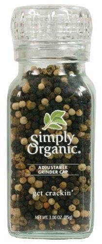 Simply Organic Peppercorn Blend Grinder 85 grams - YesWellness.com