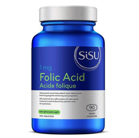 Sisu Folic Acid 1mg 90 Tablets - YesWellness.com