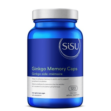 Sisu Ginkgo Memory Caps 120 veg capsules - YesWellness.com