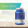 Sisu High Potency Biotin 5000 60 Veg Caps - YesWellness.com
