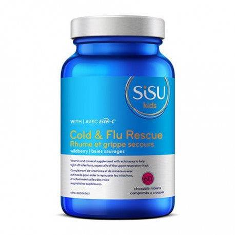 Sisu Kids Cold and Flu Rescue with Ester-C Chewable 60 tablets - YesWellness.com