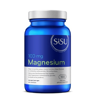Sisu Magnesium 100mg 100 veg capsules - YesWellness.com