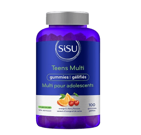 Sisu Teens Multivitamin Orange and Cherry 100 Gummies - YesWellness.com