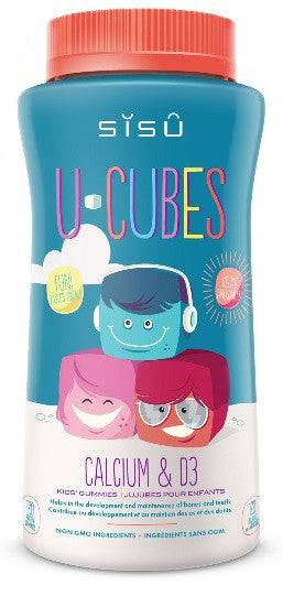 Sisu U-Cubes Calcium & D3 120 Gummies - YesWellness.com