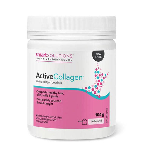 Expires June 2024 Clearance Smart Solutions Lorna Vanderhaeghe Active Collagen Powder - Marine Collagen Peptides Unflavoured 104g - YesWellness.com