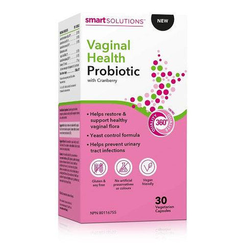 Smart Solutions Lorna Vanderhaeghe Vaginal Health Probiotic 30 Capsules - YesWellness.com