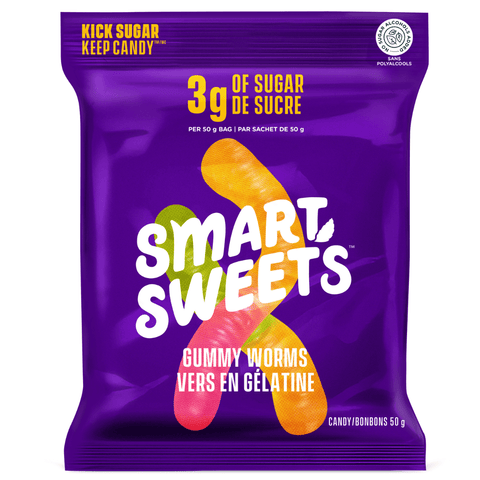 SmartSweets Gummy Worms 12 x 50g - YesWellness.com