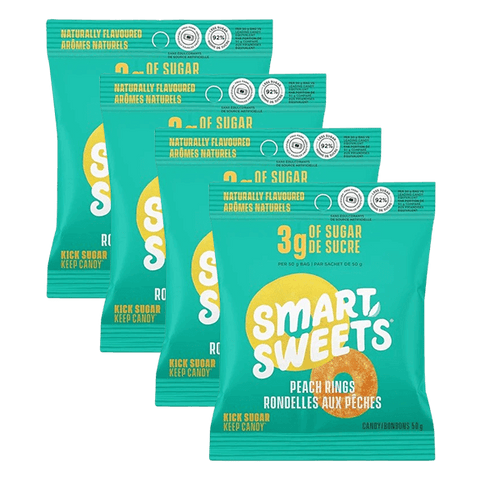 SmartSweets Peach Rings Pack of 4