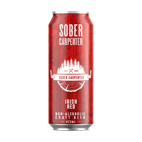 Sober Carpenter Irish Red Non-Alcoholic Craft Beer 12 x 473mL - YesWellness.com