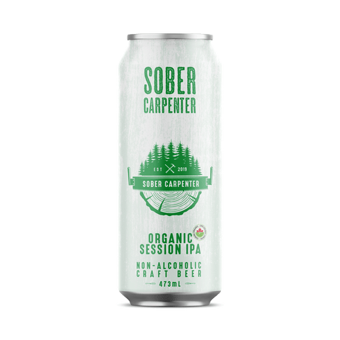 Sober Carpenter Organic Session IPA Non-Alcoholic Craft Beer 12 x 473mL - YesWellness.com