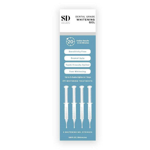 Spa Dent Naturals Dental Grade Whitening Gel - 4 Whitening Gel Syringes  4 X 6ml - YesWellness.com