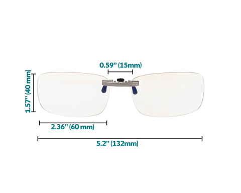 Spektrum Glasses Prospek Anti-Blue Light Clip-on Glasses - YesWellness.com