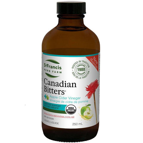St. Francis Herb Farm Canadian Bitters + Apple Cider Vineger - Digestive Support 250mL - YesWellness.com