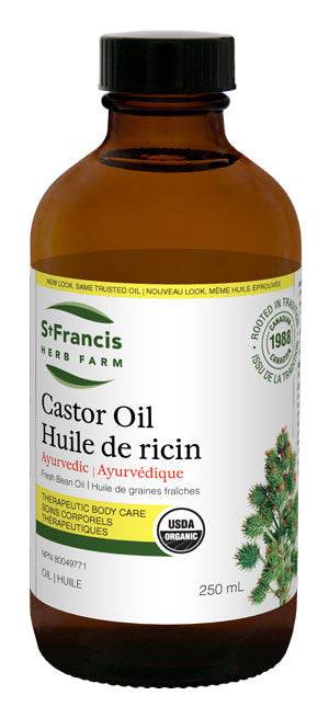 St. Francis Herb Farm Castor Oil Ayurvedic Fresh Bean Oil - YesWellness.com