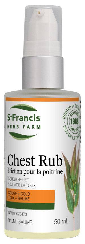 St. Francis Herb Farm Chest Rub Cough + Cold Balm 50mL - YesWellness.com